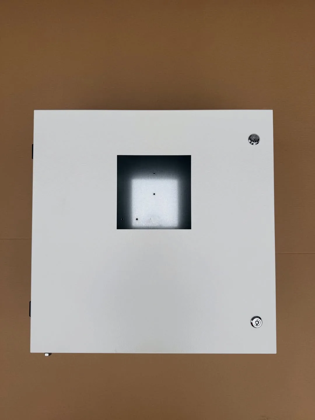 iHMI screen enclosure · viewing window · custom cutouts · operator station